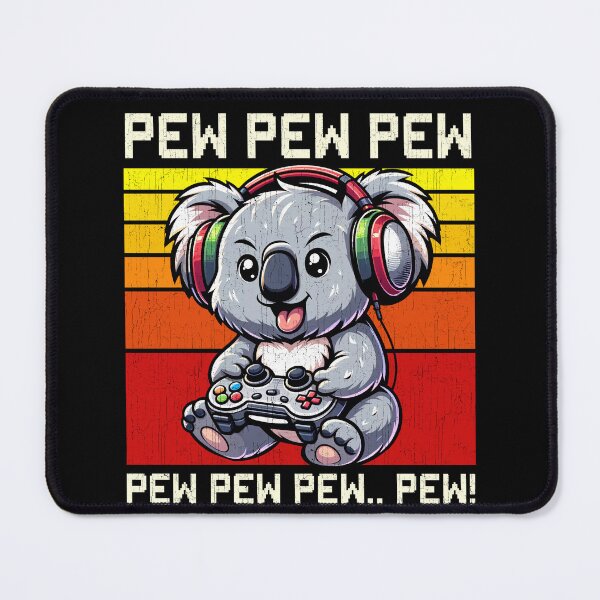 Item preview, Funny Koala Vintage Gamer Videogames Pew Zoo Boys Girls Kids designed and sold by rafaeltto.