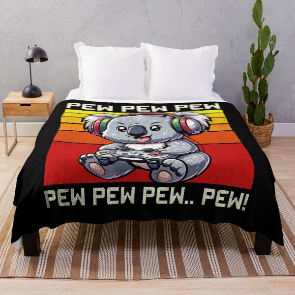 Item preview, Funny Koala Vintage Gamer Videogames Pew Zoo Boys Girls Kids designed and sold by rafaeltto.