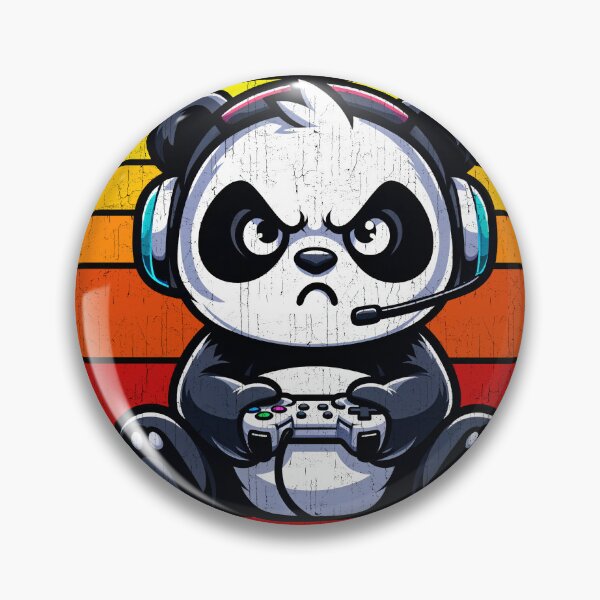 Item preview, Funny Panda Vintage Gamer Videogames Pew Zoo Boys Girls Kids designed and sold by rafaeltto.
