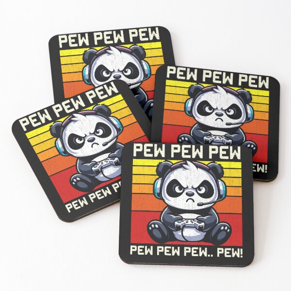 Item preview, Funny Panda Vintage Gamer Videogames Pew Zoo Boys Girls Kids designed and sold by rafaeltto.