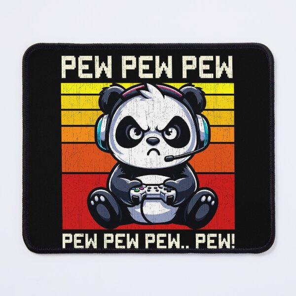 Item preview, Funny Panda Vintage Gamer Videogames Pew Zoo Boys Girls Kids designed and sold by rafaeltto.