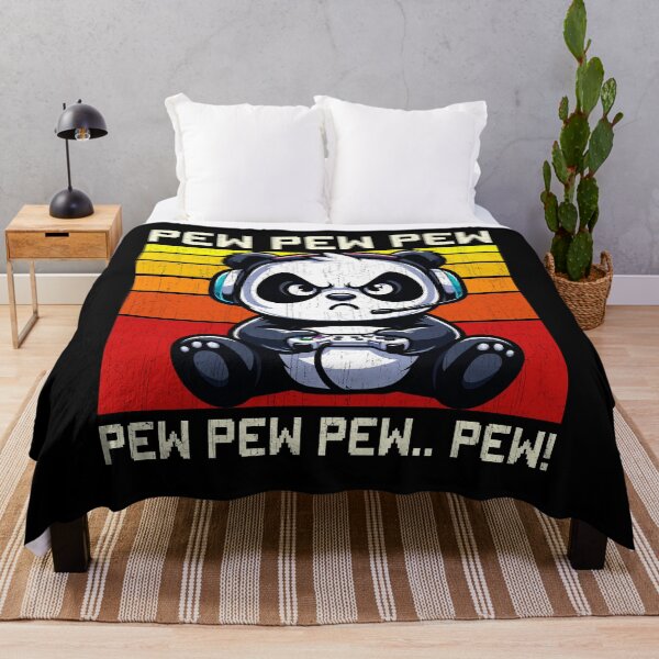 Item preview, Funny Panda Vintage Gamer Videogames Pew Zoo Boys Girls Kids designed and sold by rafaeltto.