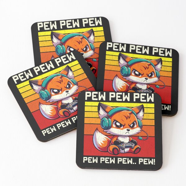 Item preview, Funny Fox Vintage Gamer Videogames Pew Zoo Boys Girls Kids designed and sold by rafaeltto.