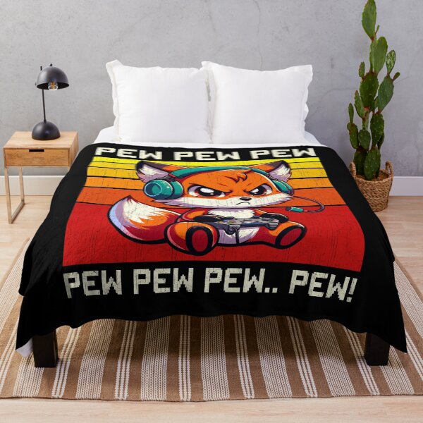 Item preview, Funny Fox Vintage Gamer Videogames Pew Zoo Boys Girls Kids designed and sold by rafaeltto.