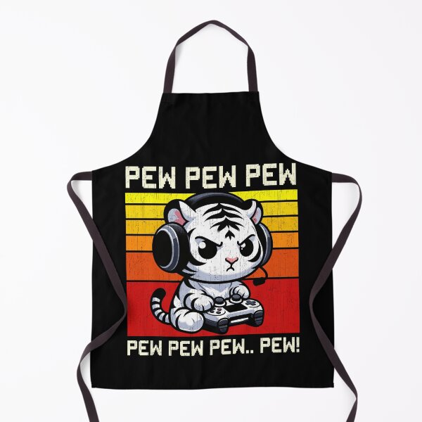 Item preview, Funny White Tiger Vintage Gamer Videogames Pew Zoo Boys Girls Kids designed and sold by rafaeltto.