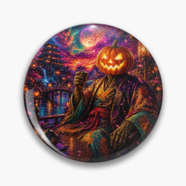 Item preview, Headless Horseman Japanese Garden - Gothic Fantasy Halloween Art designed and sold by TheHorsemanRidesAgain.