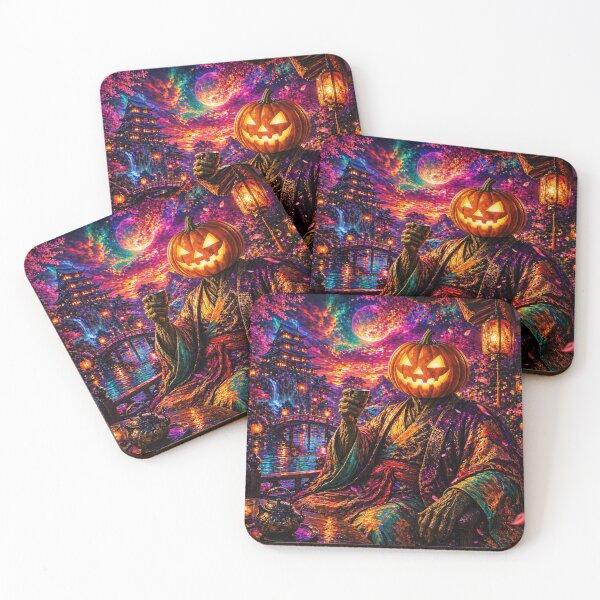 Item preview, Headless Horseman Japanese Garden - Gothic Fantasy Halloween Art designed and sold by TheHorsemanRidesAgain.