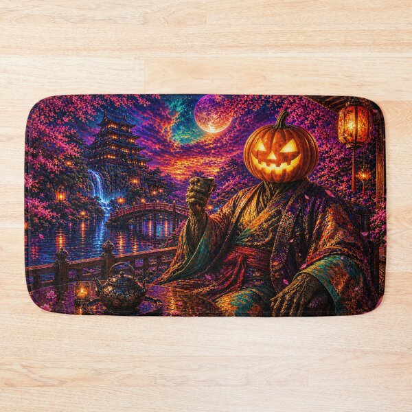 Item preview, Headless Horseman Japanese Garden - Gothic Fantasy Halloween Art designed and sold by TheHorsemanRidesAgain.
