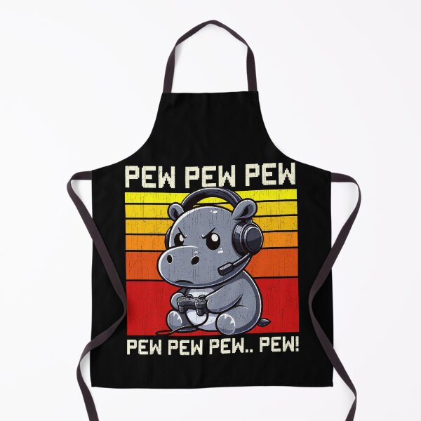 Item preview, Funny Hippopotamus Vintage Gamer Videogames Pew Zoo Boys Girls Kids designed and sold by rafaeltto.