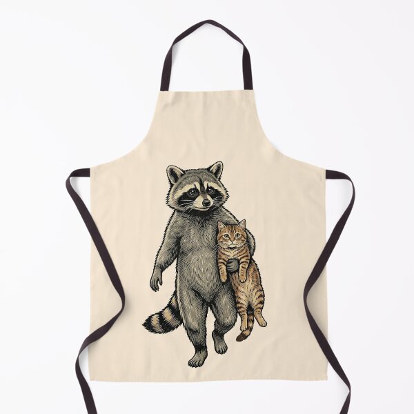 Item preview, Raccoon Carrying Tabby Cat Friend designed and sold by TeeARTHY.