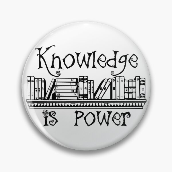 Item preview, Knowledge is Power - Gifts for Readers Librarians Teachers and Professors designed and sold by merkraht.
