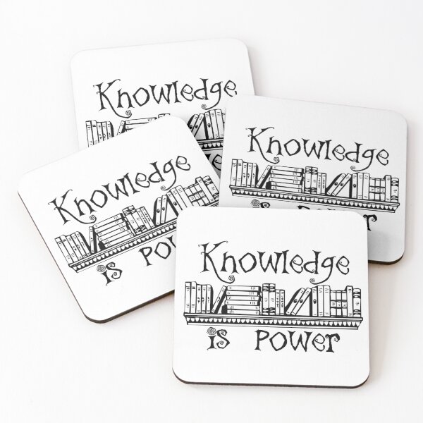 Item preview, Knowledge is Power - Gifts for Readers Librarians Teachers and Professors designed and sold by merkraht.