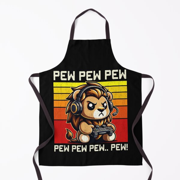 Item preview, Funny Lion Vintage Gamer Videogames Pew Zoo Boys Girls Kids designed and sold by rafaeltto.