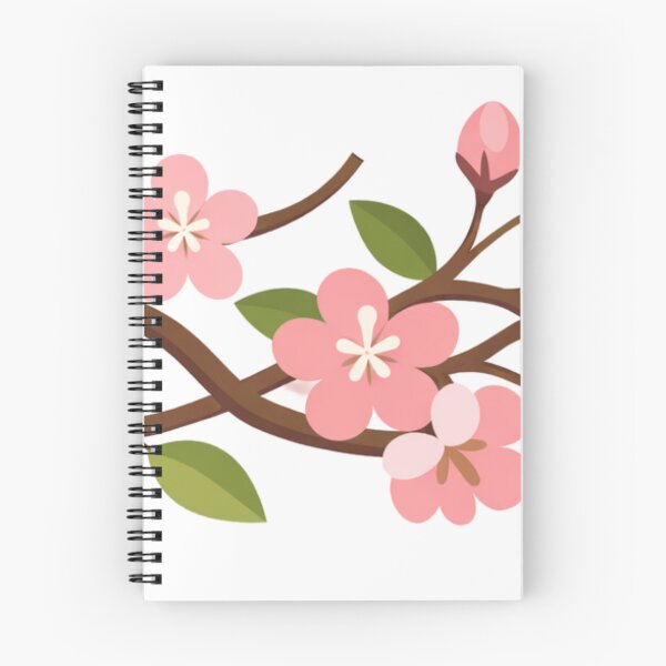 Item preview, Modern Vector Sakura Blossom – Japanese Cherry Flower Illustration designed and sold by Joyfulfabric.