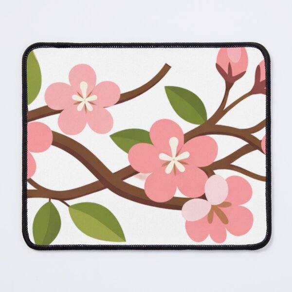 Item preview, Modern Vector Sakura Blossom – Japanese Cherry Flower Illustration designed and sold by Joyfulfabric.
