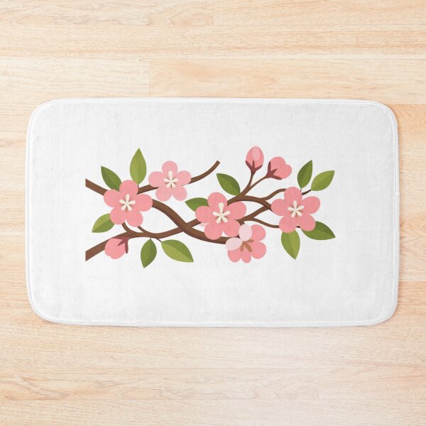 Item preview, Modern Vector Sakura Blossom – Japanese Cherry Flower Illustration designed and sold by Joyfulfabric.
