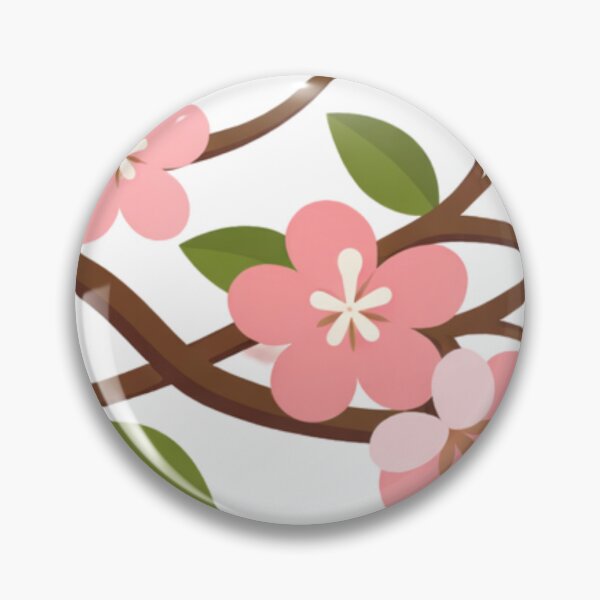 Item preview, Modern Vector Sakura Blossom – Japanese Cherry Flower Illustration designed and sold by Joyfulfabric.