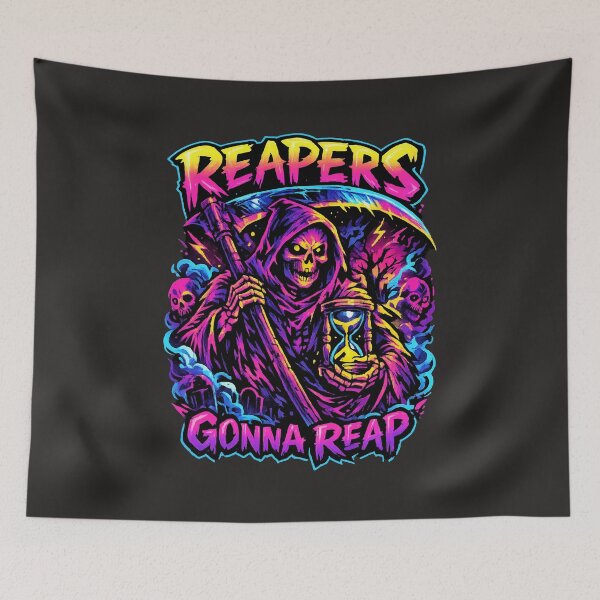 Item preview, Reapers Gonna Reap [Neon] | Vintage 80s designed and sold by Oh, the HORROR!.
