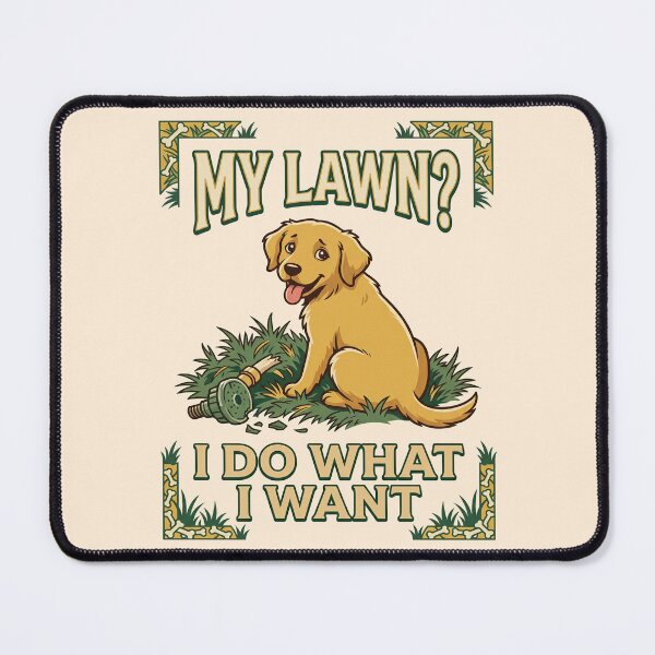 Item preview, Golden Retriever Puppy Digging in Lawn designed and sold by TeeARTHY.