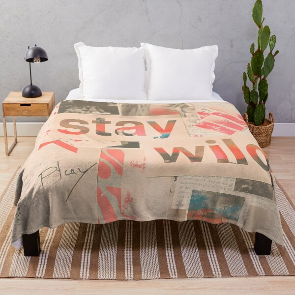 Item preview, Stay Wild Grunge Collage Typography Collection Design designed and sold by ART ATTACK ZONE.