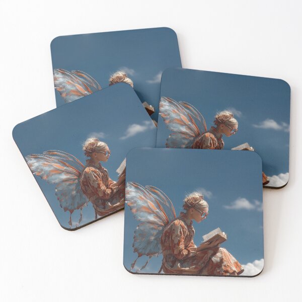 Item preview, Magical Fairy Reading on Books in the Clouds designed and sold by colorful-white.