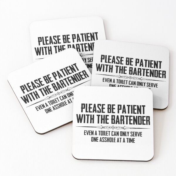Item preview, Please Be Patient with the Bartender - Funny Pub and Bar Owner Sign for Bartenders and Servers designed and sold by merkraht.