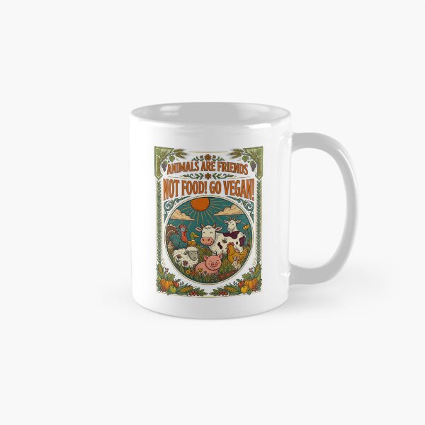 Item preview, Farm Animals Go Vegan Friends Not Food designed and sold by TeeARTHY.