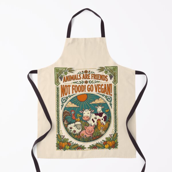 Item preview, Farm Animals Go Vegan Friends Not Food designed and sold by TeeARTHY.