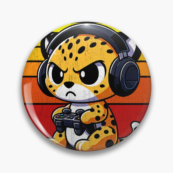 Item preview, Funny Cheetah Vintage Gamer Videogames Pew Zoo Boys Girls Kids designed and sold by rafaeltto.