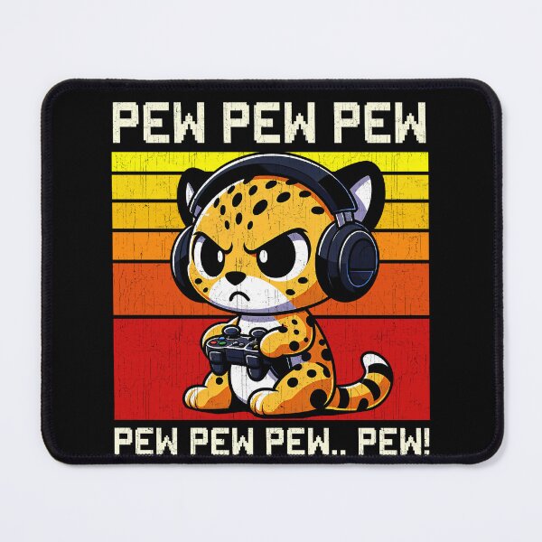 Item preview, Funny Cheetah Vintage Gamer Videogames Pew Zoo Boys Girls Kids designed and sold by rafaeltto.