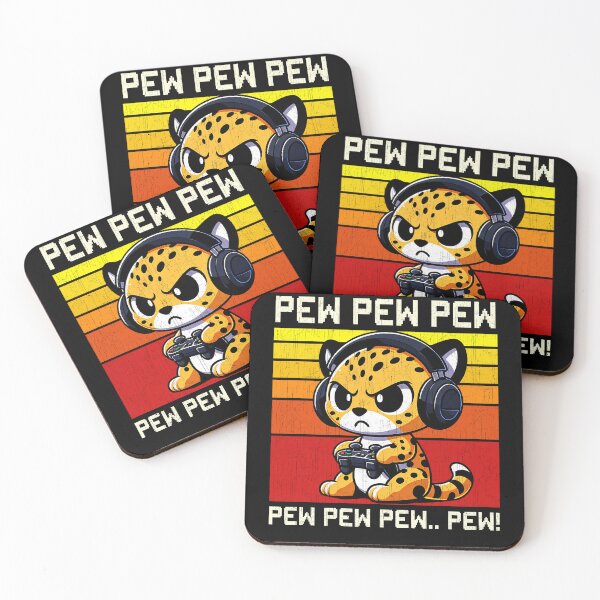 Item preview, Funny Cheetah Vintage Gamer Videogames Pew Zoo Boys Girls Kids designed and sold by rafaeltto.