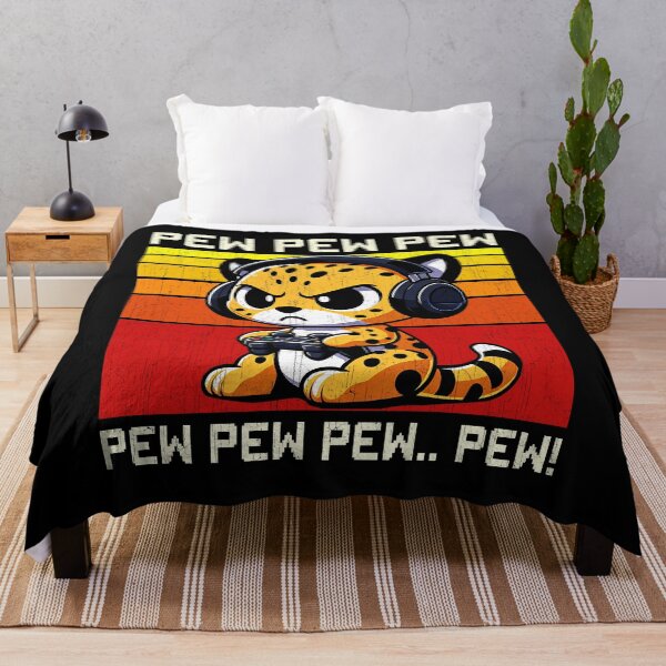 Item preview, Funny Cheetah Vintage Gamer Videogames Pew Zoo Boys Girls Kids designed and sold by rafaeltto.