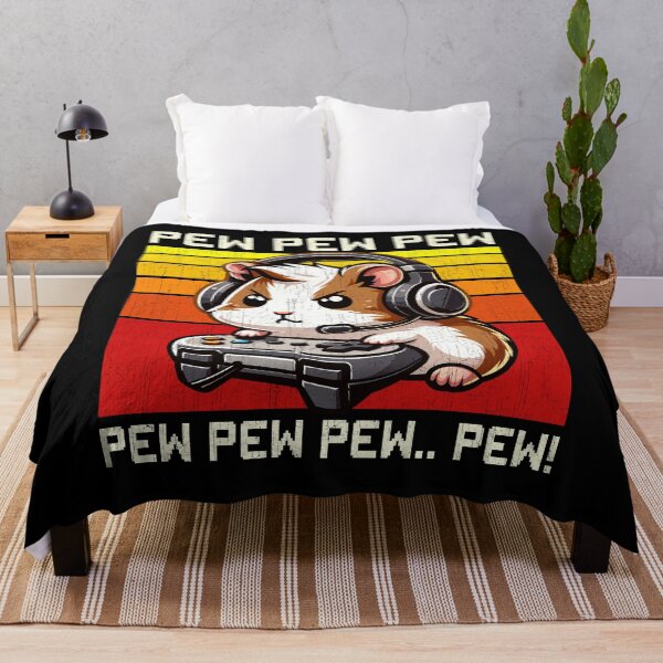 Item preview, Funny Hamster Vintage Gamer Videogames Pew Zoo Boys Girls Kids designed and sold by rafaeltto.