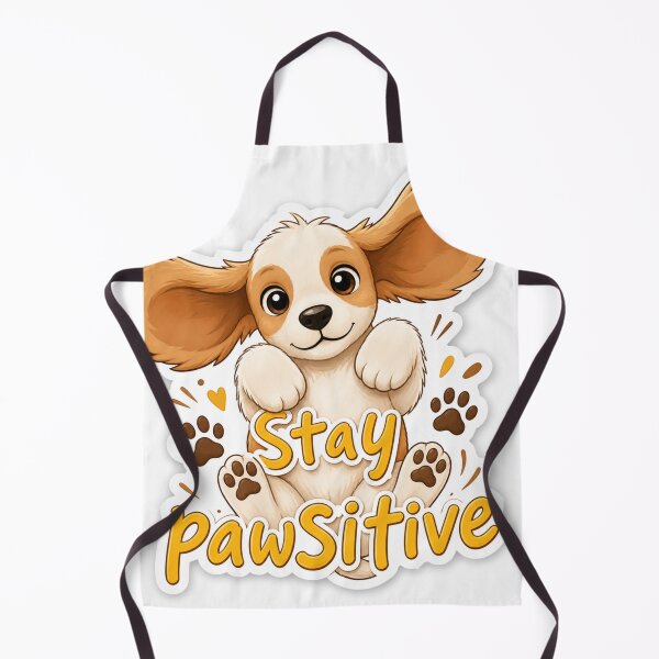 Item preview, Stay Pawsitive – Cute Puppy Positive Vibes  designed and sold by DrakeDogShop.