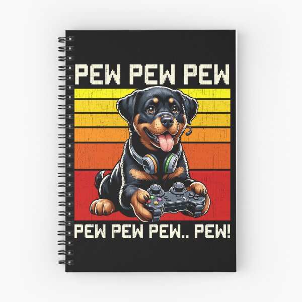 Item preview, Funny Rottweiler Vintage Gamer Videogames Pew Zoo Boys Girls Kids designed and sold by rafaeltto.