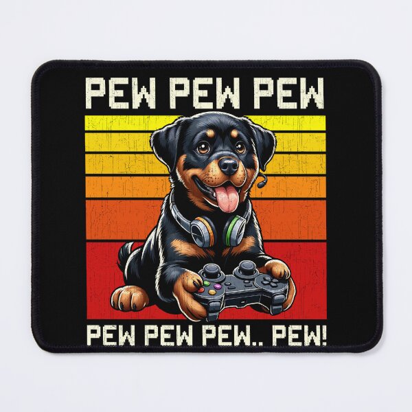 Item preview, Funny Rottweiler Vintage Gamer Videogames Pew Zoo Boys Girls Kids designed and sold by rafaeltto.