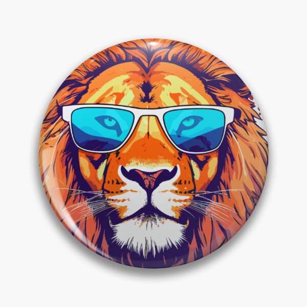 Item preview, King Lion Sunglasses Streetwear Cool Animal Design designed and sold by ZENOVAjp.