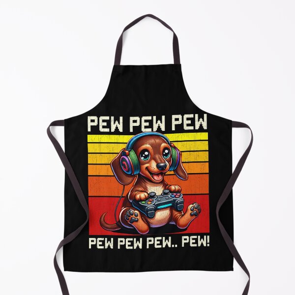 Item preview, Funny Dachshund Vintage Gamer Videogames Pew Zoo Mom Dad Kids designed and sold by rafaeltto.