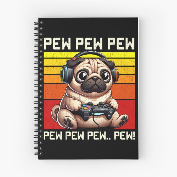 Item preview, Funny Pug Vintage Gamer Videogames Pew Zoo Mom Dad Kids designed and sold by rafaeltto.