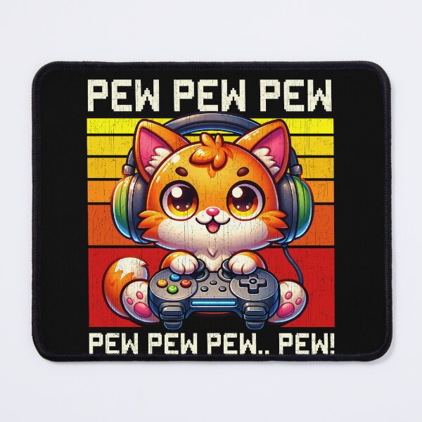 Item preview, Funny Orange Cat Vintage Gamer Videogames Pew Zoo Mom Dad Kids designed and sold by rafaeltto.