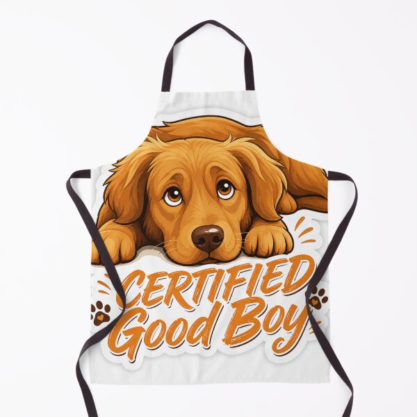 Item preview, Certified Good Boy – Cute Golden Retriever Dog Sticker designed and sold by DrakeDogShop.