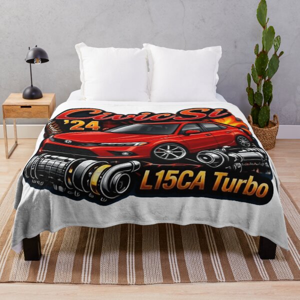 Item preview, Civic Si L15CA Turbo Custom Car Art - Red Sport Compact Design designed and sold by SasquatchTrail.