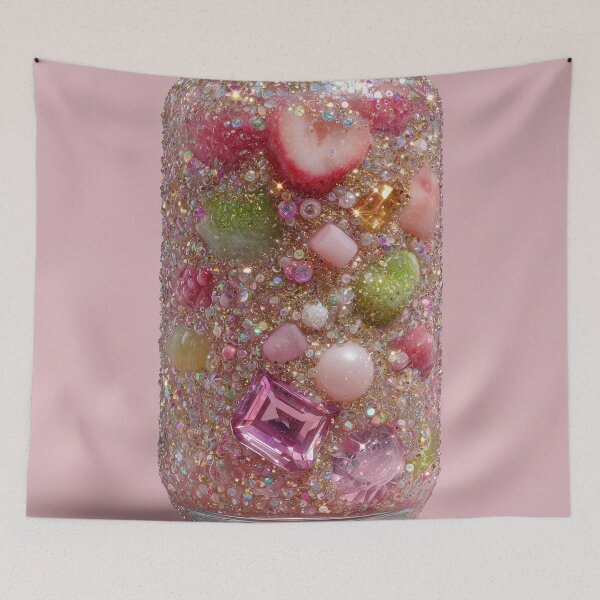 Item preview, Sparkling Pink Jewel and Candy Soda Can Art designed and sold by colorful-white.