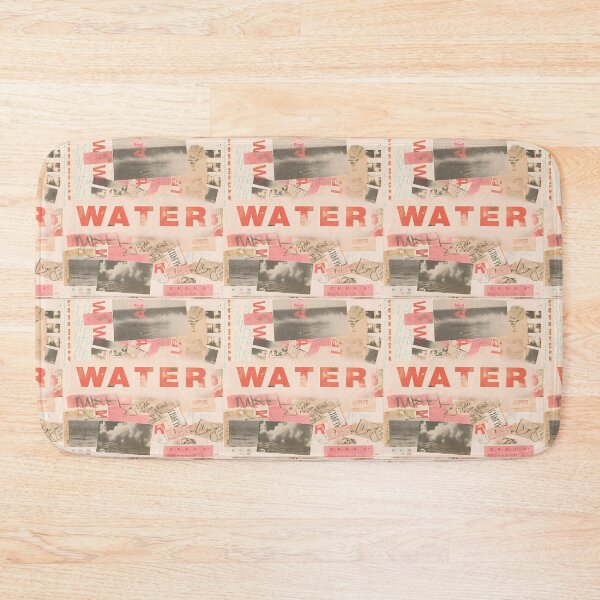 Item preview, Water H2O Vintage Grunge Collage Typography Collection Design designed and sold by ART ATTACK ZONE.