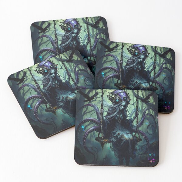 Item preview, Your Abyss: Ethereal Octopus Girl in Dark Forest designed and sold by Insomnia Art Designs.