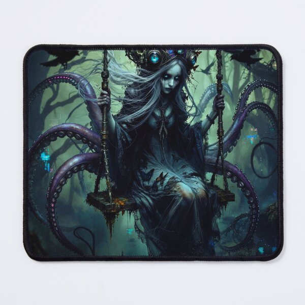 Item preview, Your Abyss: Ethereal Octopus Girl in Dark Forest designed and sold by Insomnia Art Designs.