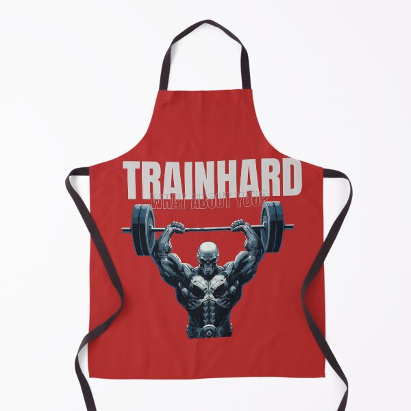 Item preview, Train Hard What About You – Skull Overhead Press Minimal Gym Design designed and sold by TrainHardCo.