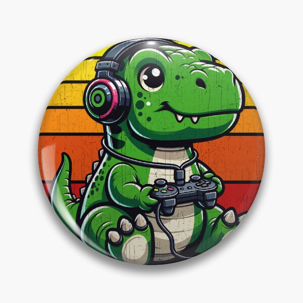 Item preview, Funny Dinosaur Trex Vintage Gamer Videogames Pew Boys Girls Kids designed and sold by rafaeltto.