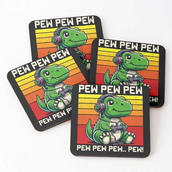 Item preview, Funny Dinosaur Trex Vintage Gamer Videogames Pew Boys Girls Kids designed and sold by rafaeltto.