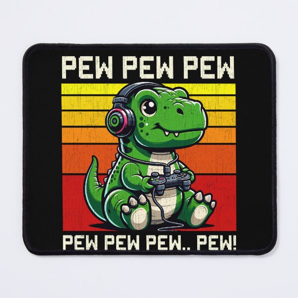 Item preview, Funny Dinosaur Trex Vintage Gamer Videogames Pew Boys Girls Kids designed and sold by rafaeltto.